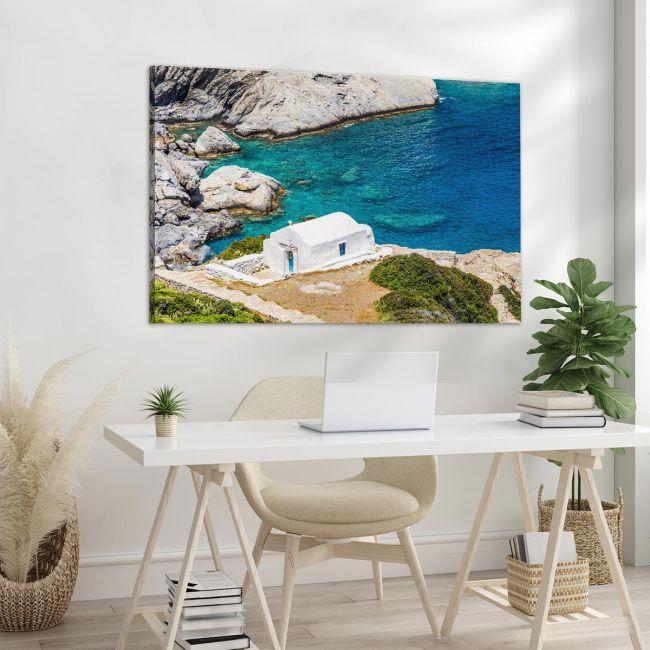 Πίνακας σε καμβά Αγία Άννα, Αμοργός