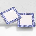 Wooden printed coaster personalized