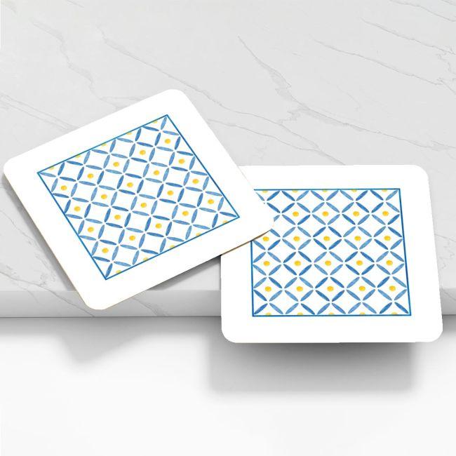 Wooden printed coaster personalized