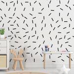 Kids wall stickers rectangles set