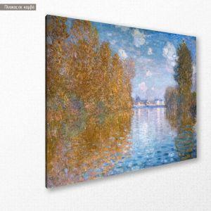 Canvas print Autumn effect at Argenteuil Monet C. Framed canvas View 1 2