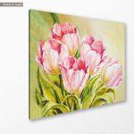 Πίνακας σε καμβά Τουλίπες, Pink tulips