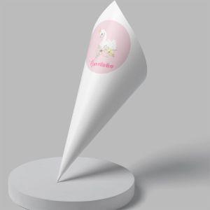Paper candy cones Swan princess