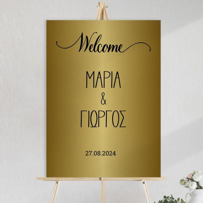 Plexiglass sign Wedding Welcome