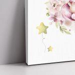 Canvas print baptism, Unicorn pink theme