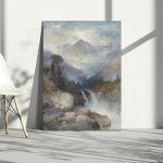 Canvas print Mountain scenery, Moran T