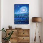 Canvas print Full moon night