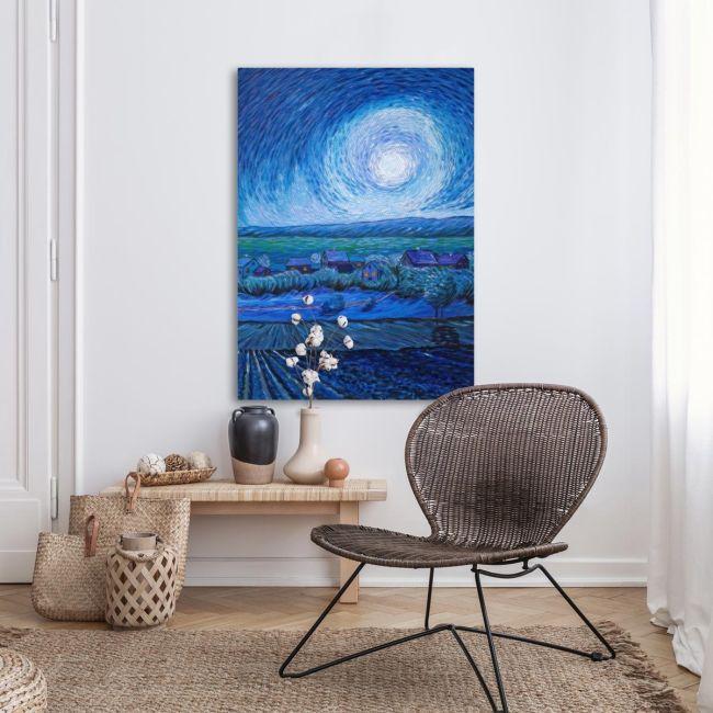 Canvas print Full moon night