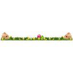 Πασχαλινή μπορντούρα 6αυτοκόλλητο τοίχου Πασχαλινό