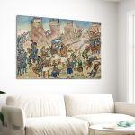 Canvas print The Battle of Kalambaka, Theofilos