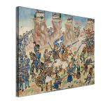 Canvas print The Battle of Kalambaka, Theofilos