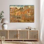 Canvas print Trojan horse, Theophilos