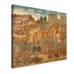 Canvas print Trojan horse, Theophilos