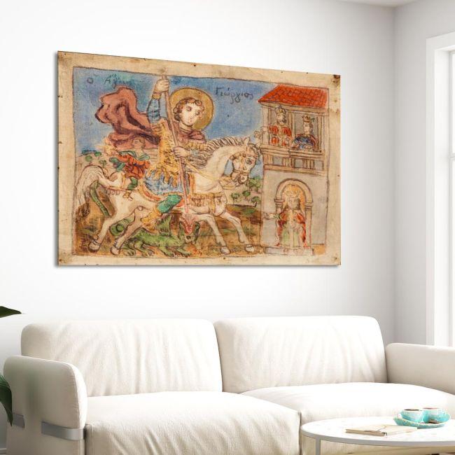 Canvas print Saint George, Theofilos