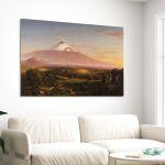Canvas print View of Mount Etna, Thomas Cole