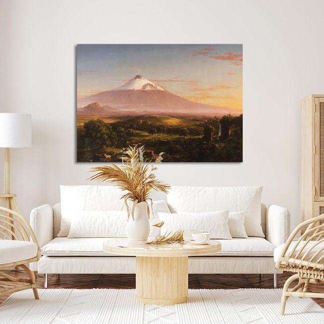 Canvas print View of Mount Etna, Thomas Cole