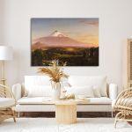 Canvas print View of Mount Etna, Thomas Cole