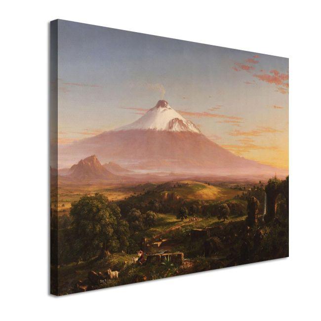 Πίνακας σε καμβά View of Mount Etna Thomas Cole  Καμβάς τελαρωμένος