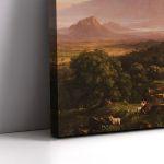 Πίνακας σε καμβά View of Mount Etna Thomas Cole   Αφίσα πόστερ με μαύρη κορνίζα