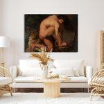 Canvas print The wounded Philoctetes, Nicolai Abildgaard