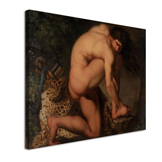 Canvas print The wounded Philoctetes, Nicolai Abildgaard