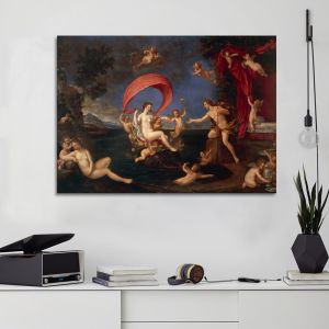 Canvas print The wedding of Peleus and Thetis, Francesco Albani