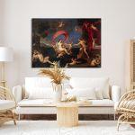 Canvas print The wedding of Peleus and Thetis, Francesco Albani