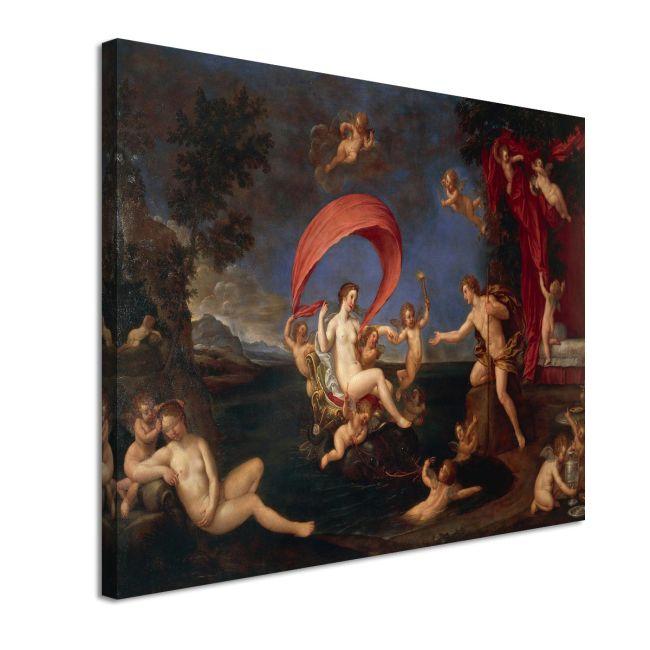 Canvas print The wedding of Peleus and Thetis, Francesco Albani