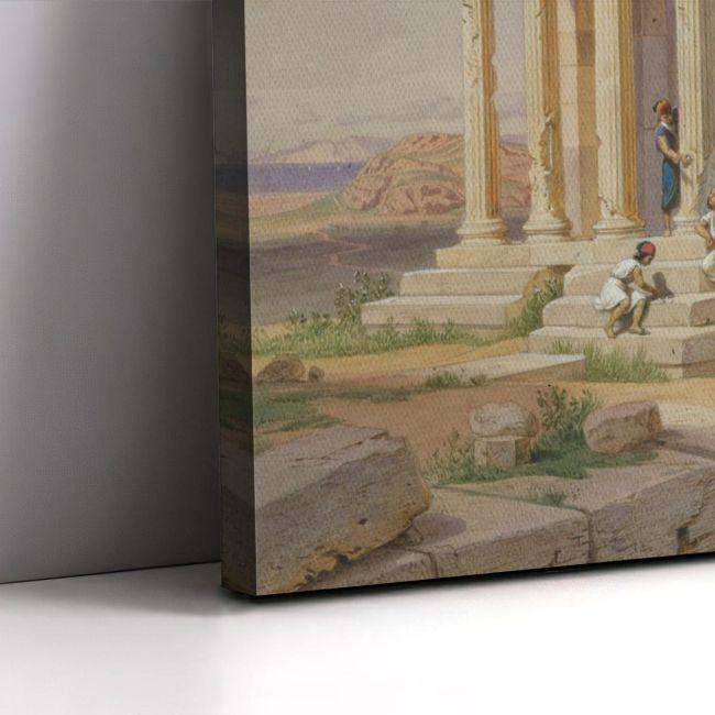 Canvas print The temple of Athena Nike, Carl Werner