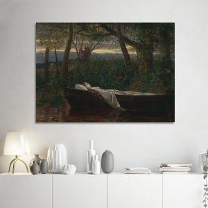 Canvas print The Lady of Shalott, Walter Crane