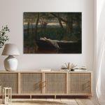 Canvas print The Lady of Shalott, Walter Crane