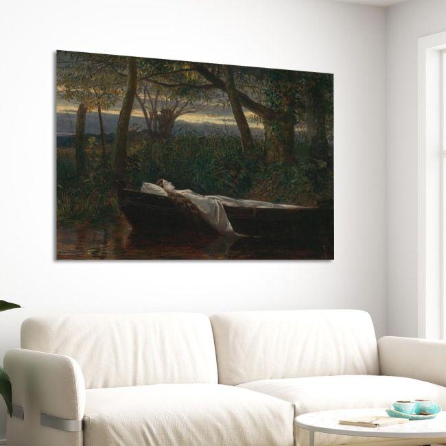 Canvas print The Lady of Shalott, Walter Crane