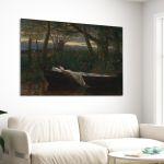 Canvas print The Lady of Shalott, Walter Crane