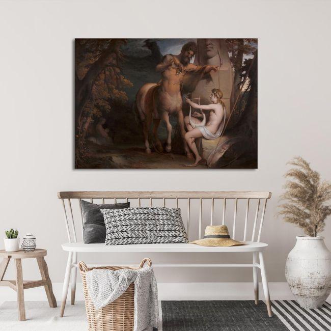 Canvas print The education of Achilles, James Barry