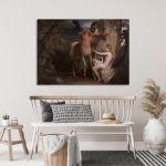 Canvas print The education of Achilles, James Barry