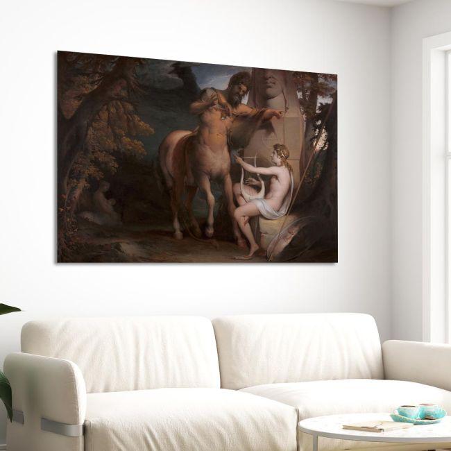 Canvas print The education of Achilles, James Barry