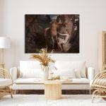 Canvas print The education of Achilles, James Barry