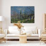Πίνακας ζωγραφικής Orchard in spring Sisley Alfred Καμβάς τελαρωμένος