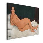 Πίνακας ζωγραφικής Nude looking over her right shoulder Modigliani Καμβάς τελαρωμένος