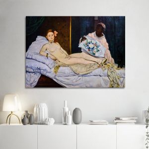 Πίνακας ζωγραφικής Olympia Manet Edouard Καμβάς τελαρωμένος