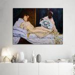 Canvas print Olympia, Manet Edouard