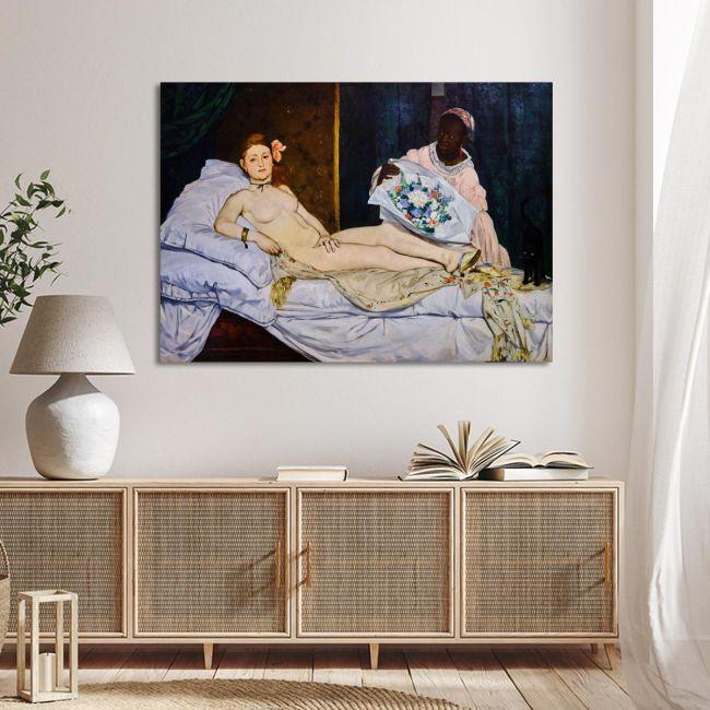 Canvas print Olympia, Manet Edouard
