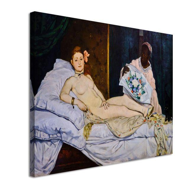 Πίνακας ζωγραφικής Olympia Manet Edouard Καμβάς τελαρωμένος