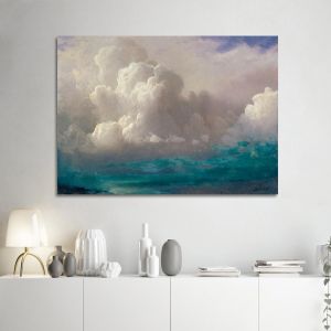 Πίνακας ζωγραφικής Storm clouds Bierstadt A Καμβάς τελαρωμένος