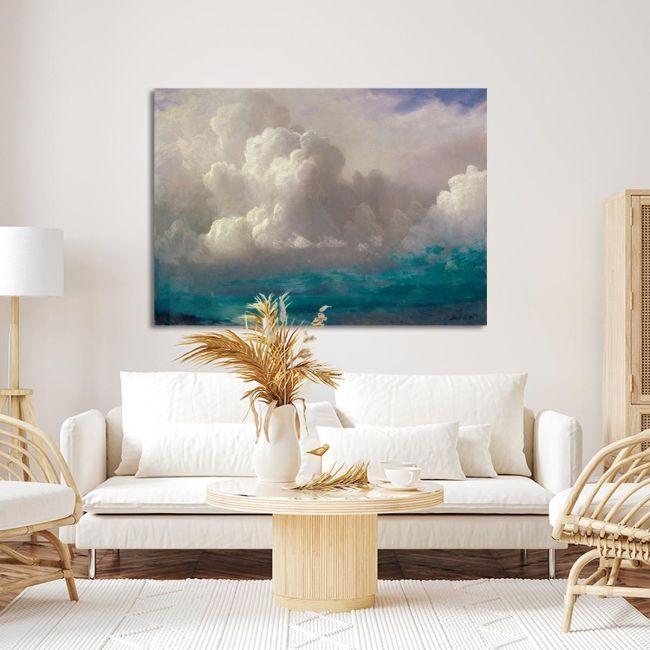 Canvas print Storm clouds, Bierstadt A