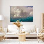 Canvas print Storm clouds, Bierstadt A