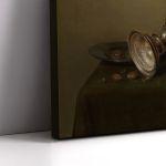 Canvas print Still life with a gilded beer tankard, Willem Claesz