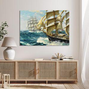 Canvas print Racing clippers Vickery C Framed canvas View 1 2