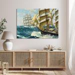Canvas print Racing clippers, Vickery C