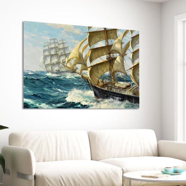 Canvas print Racing clippers, Vickery C